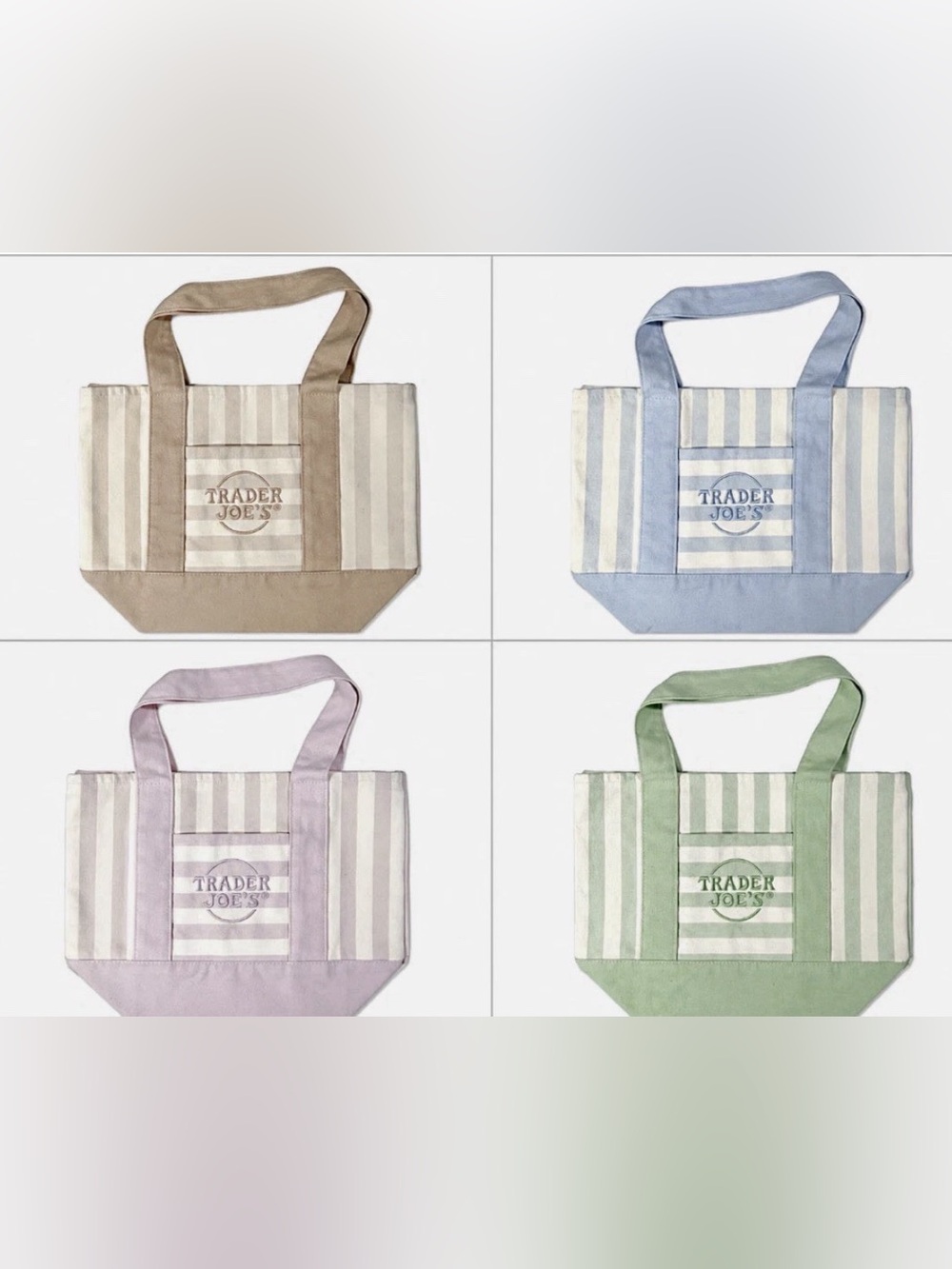 Trader Joe’s  Mini Canvas Tote Bag - all colors!